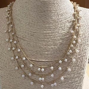 Anne Klein triple strand necklace